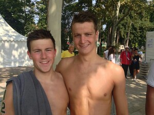 Erfolgreiche Freiwasserschwimmer Felix Bartels (links) und Daniel Kober (rechts)