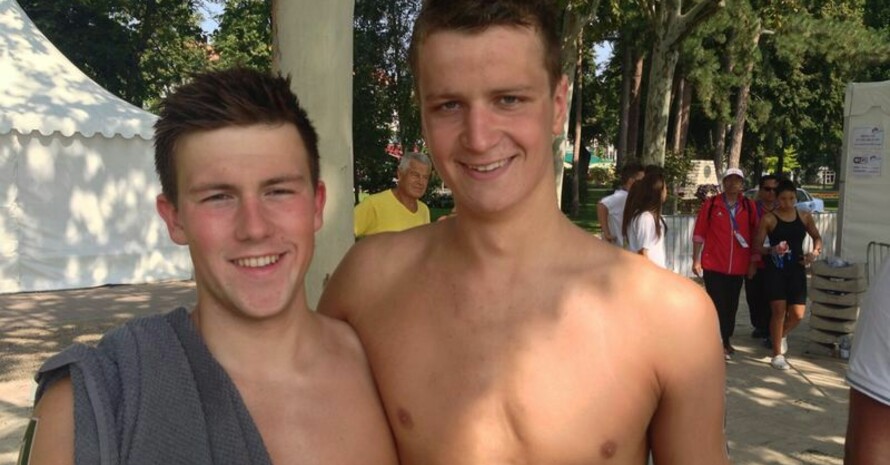 Erfolgreiche Freiwasserschwimmer Felix Bartels (links) und Daniel Kober (rechts)