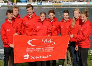 Die "Eliteschüler des Sports 2012" bei der Kanu-WM in Duisburg. copyright: dpa/picture-alliance